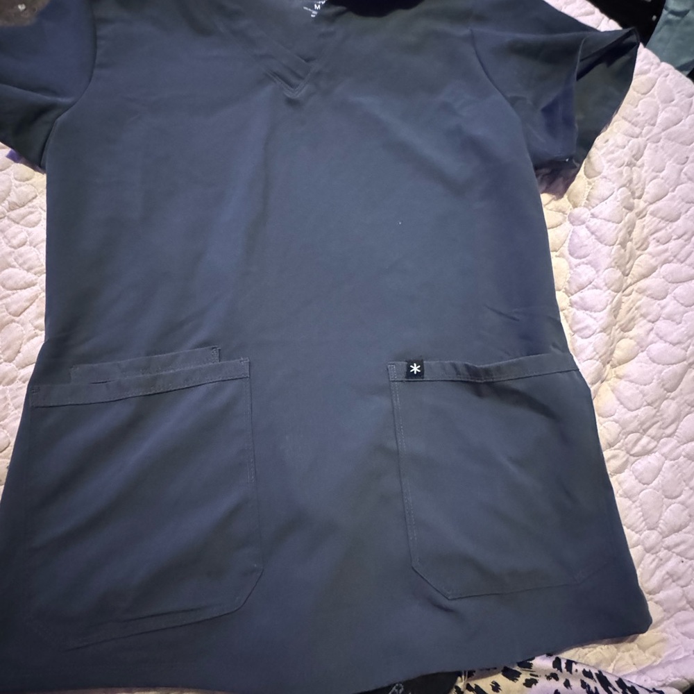 Women's Black Scrub Top